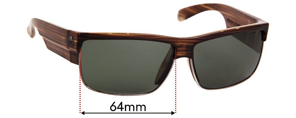 Sunglass Fix Replacement Lenses for Electric Mutiny - 64mm Wide